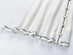 White Slanted Buttons Polo Dress | Joy - Red Velvet -Amped Apparel White Slanted Buttons Polo Dress Joy Red Velvet 18 600x450 1