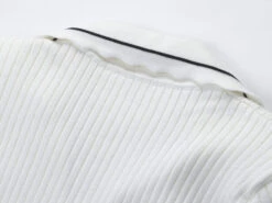 White Slanted Buttons Polo Dress | Joy - Red Velvet -Amped Apparel White Slanted Buttons Polo Dress Joy Red Velvet 19 600x450 1