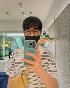 White Striped Polo Shirt | Key - SHINee -Amped Apparel White Striped Polo Shirt Key SHINee Idol 1 600x750 1