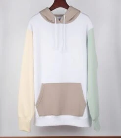 White Pastel Contrasting Hoodie | Jaemin - NCT