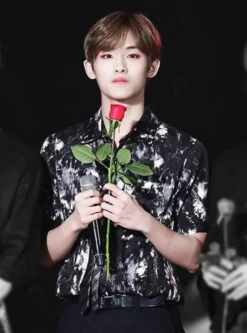 Black Paint Splattered Shirt | Winwin - NCT -Amped Apparel Winwin NCT Black Paint Splattered Shirt 3 600x810 1