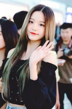 Black Off-Shoulder Lace Up Top | Wonyoung - IVE -Amped Apparel Wonyoung IVE Black Off Shoulder Lace Up Top 1 600x900 1