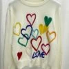 White Love Embroidered Sweatshirt | Xiumin - EXO