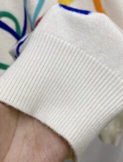 White Love Embroidered Sweatshirt | Xiumin - EXO -Amped Apparel Xiumin EXO Love Embroidered Sweater 5 e1612836129920