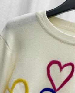 White Love Embroidered Sweatshirt | Xiumin - EXO -Amped Apparel Xiumin EXO Love Embroidered Sweater 9 e1612835985267 600x744 1