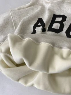 Grey "ABC" Oversized Hoodie | Yangyang - NCT -Amped Apparel Yangyang NCT Grey ABC Oversized Hoodie 2 600x799 1