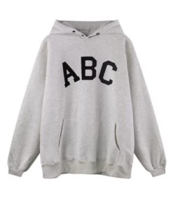 Grey "ABC" Oversized Hoodie | Yangyang - NCT