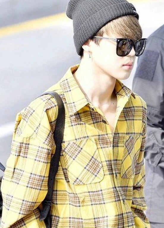 Yellow Plaid Shirt | Jimin - BTS 8 Yellow Plaid Shirt | Jimin - BTS - Image 6