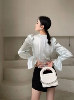 Black Bow Skort | Yuqi - (G)I-DLE -Amped Apparel Yuqi GI DLE Black Bow Skort 23 600x817 1