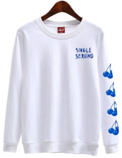 White Single Serving Sweatshirt | Wendy - Red Velvet